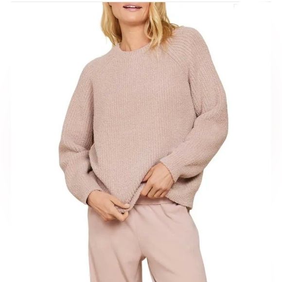 NWT Barefoot Dreams Cozy Knit Sweater in Willow - s - Picture 1 of 5